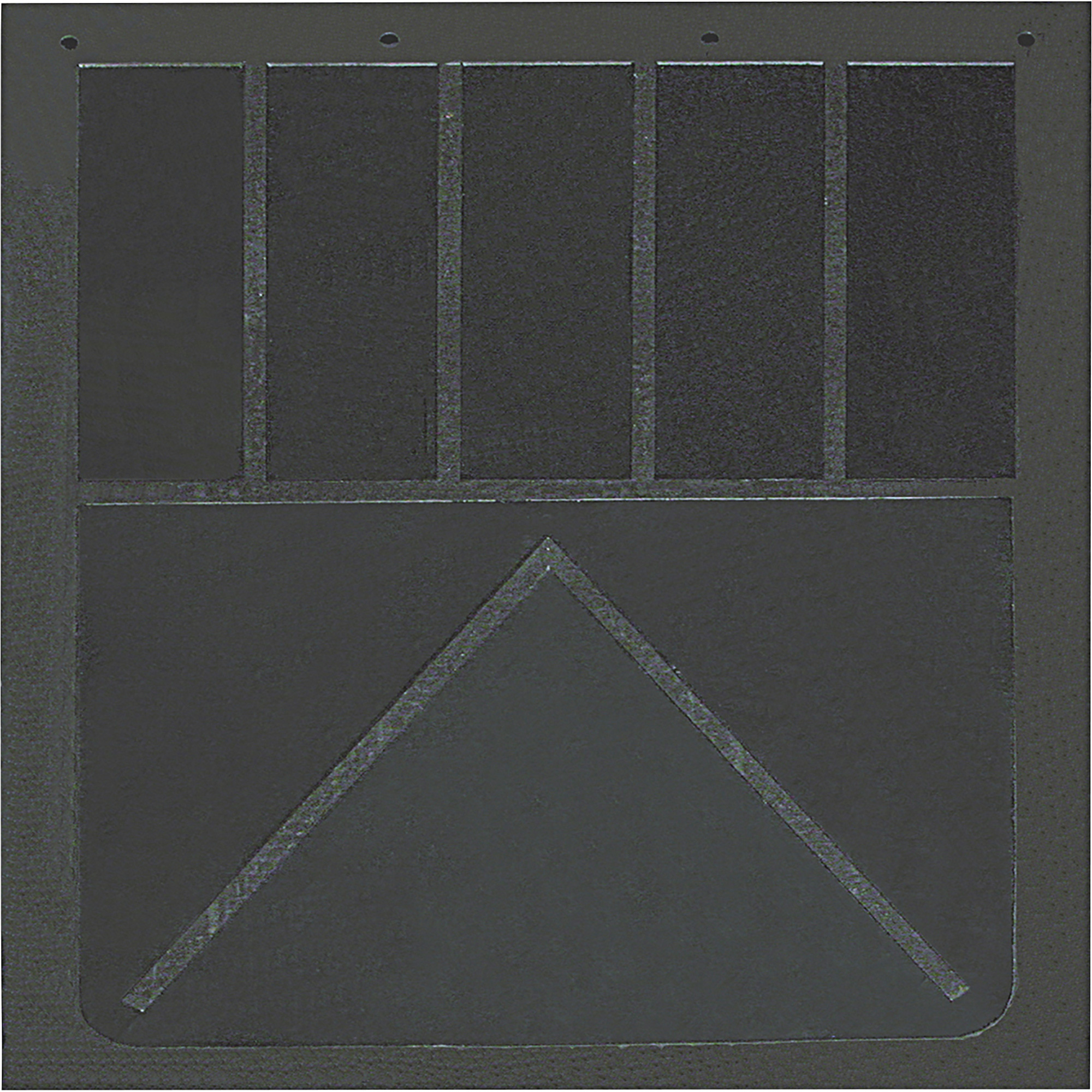 Buyers Products, Heavy Anti-Spray Black Rubber Mudflaps 24x24in., Material Rubber, Model# B24SRP